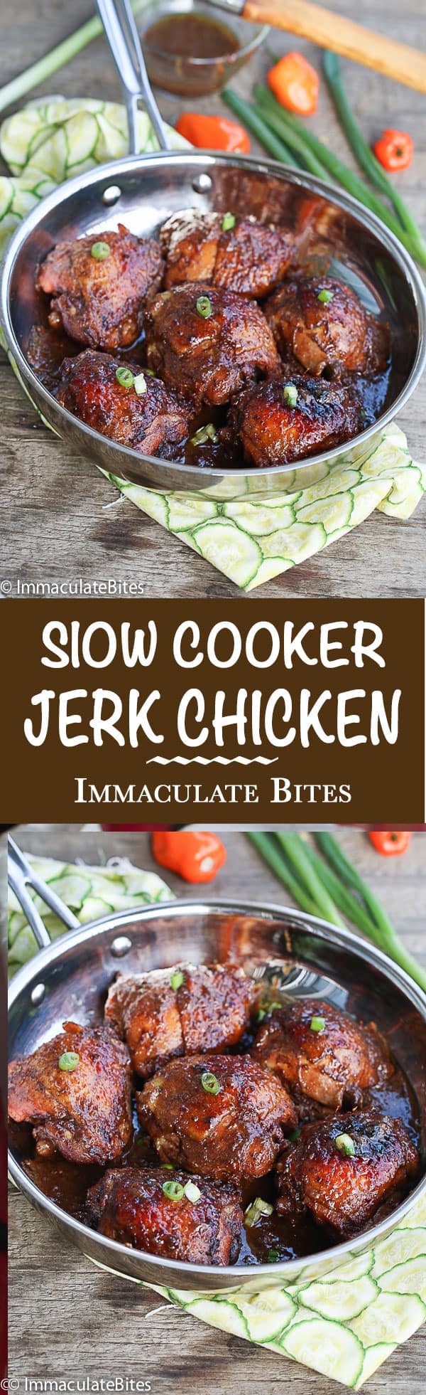 Slow Cooker Jerk Chicken Immaculate Bites