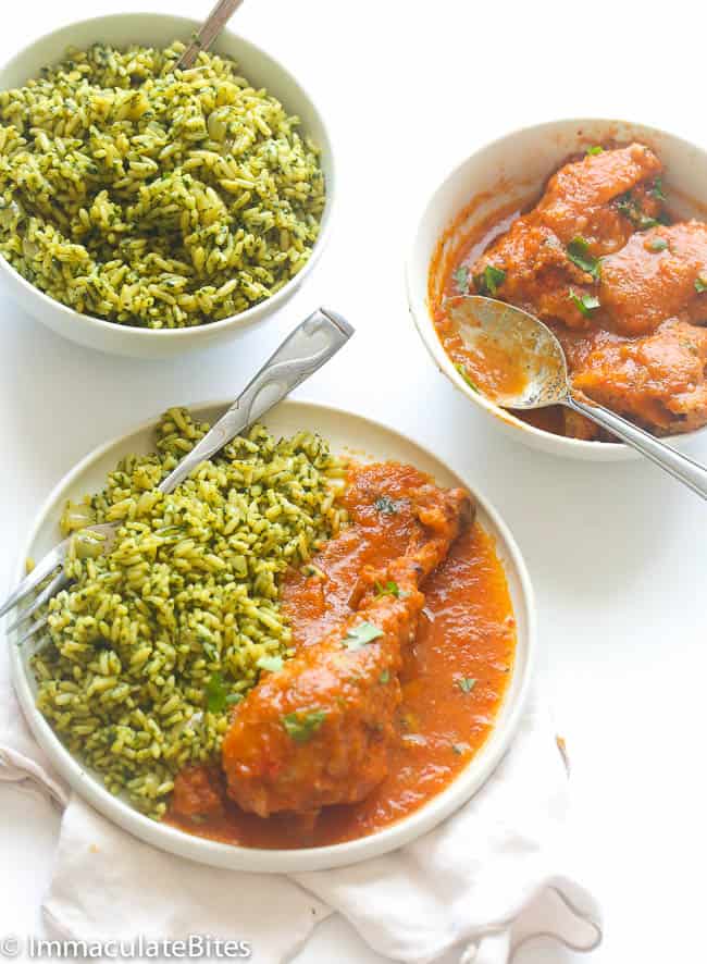 Brown Spinach Rice