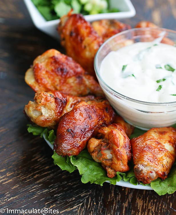 Serving up crispy tender shawarma spiced chicken wings