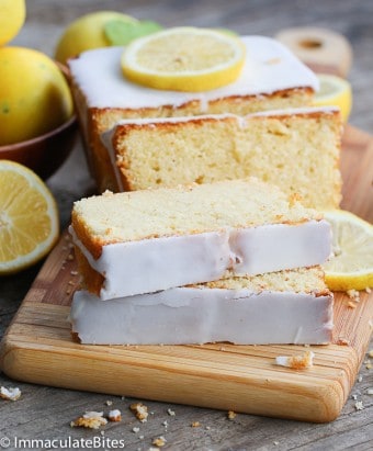 Lemon Almond Yogurt Cake - Immaculate Bites