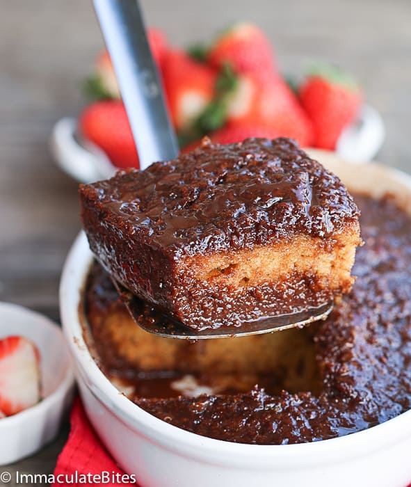 Serving up a decadent slice of Malva Chocolate Pudding