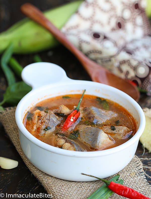 A hearty bowl of fish pepper soup, a West African staple