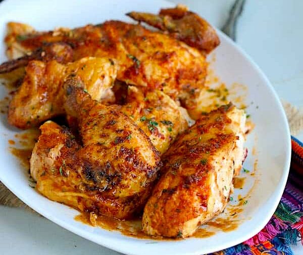 Insanely good baked chicken with East African spices