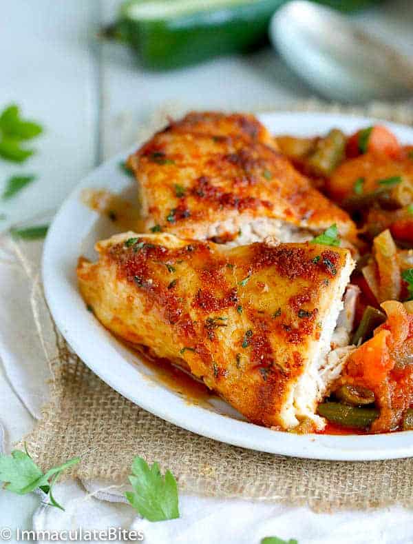 Serving up spicy baked chicken with East African seasoning blend
