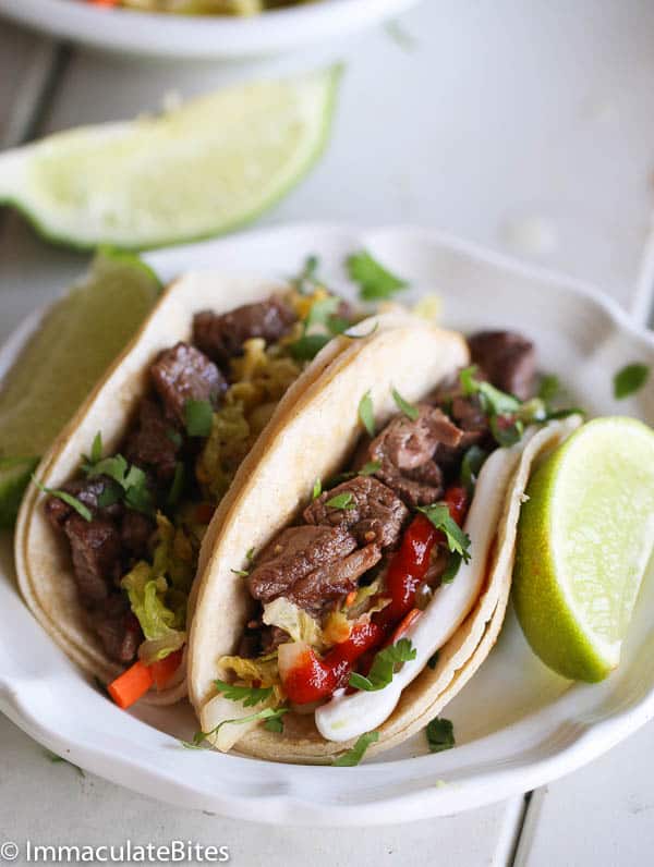 Fusion deliciousness with Korean tacos and quick kimchi