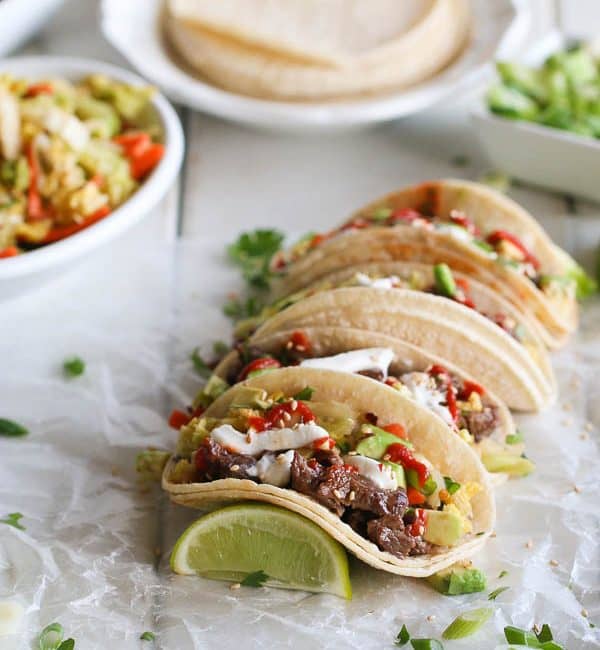 Easy Korean Beef Tacos and Quick Kimchi