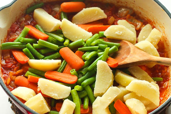 Ethiopian green beans and potatoes