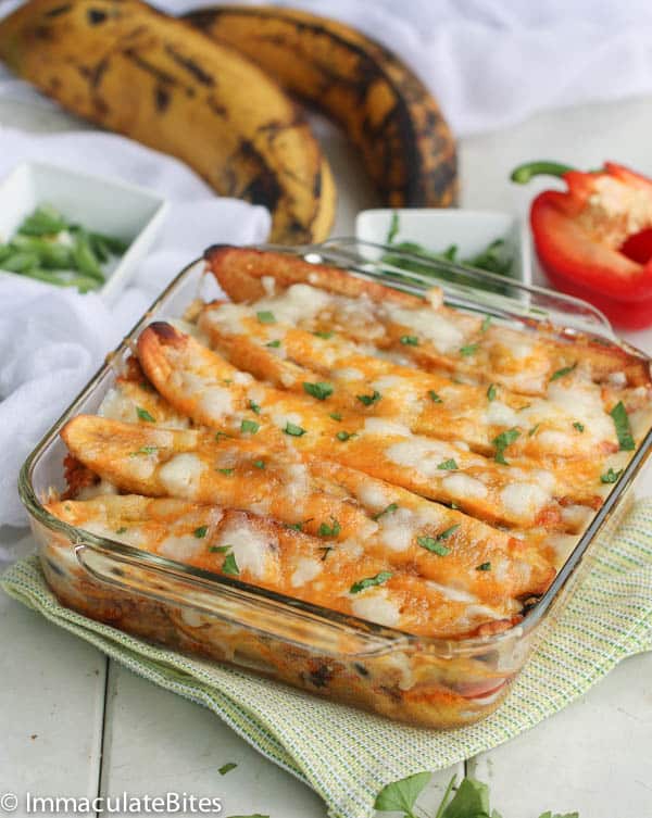 Baked Plantain Recipe - Pastelon