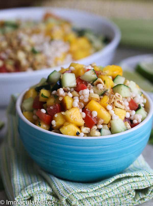Couscous Mango Corn Salad for a beautiful and delicious salad