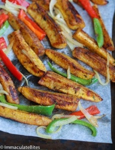 Roast Jerk Plantains