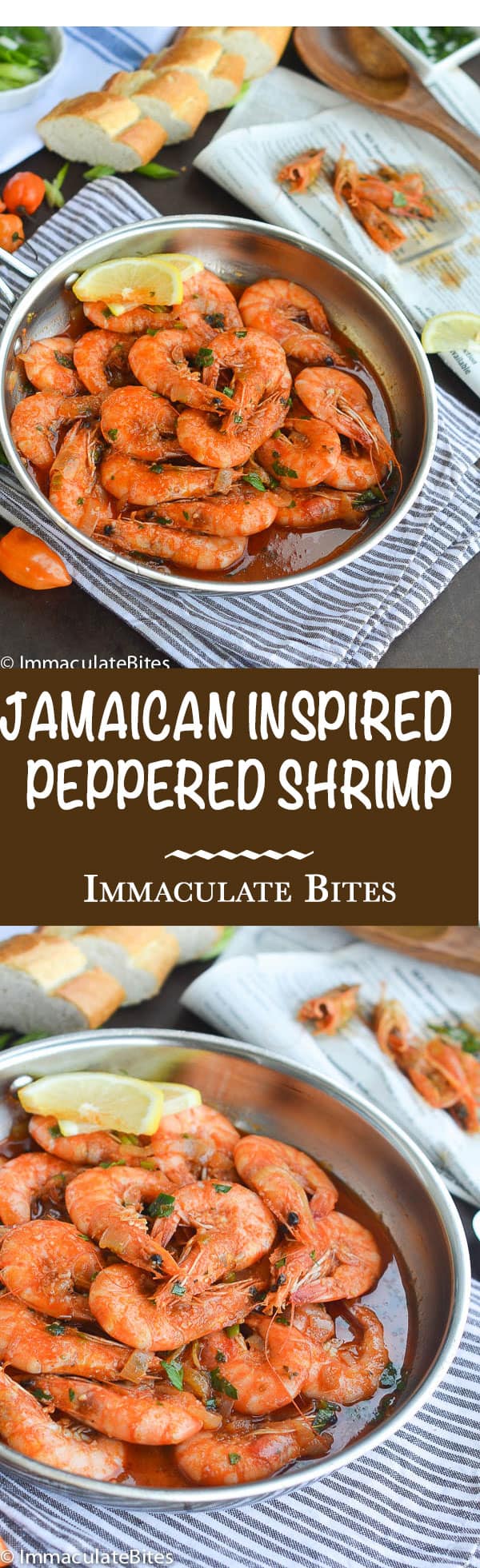 Jamaican Inspired Peppered Shrimp
