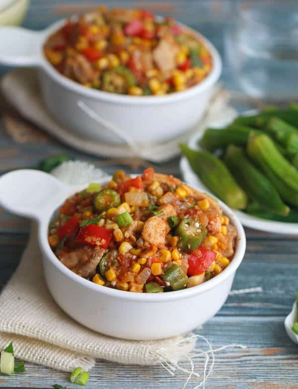 Creole Chicken Okra