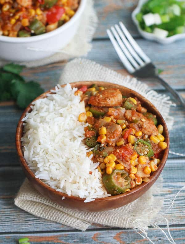 Creole Chicken Okra with Rice