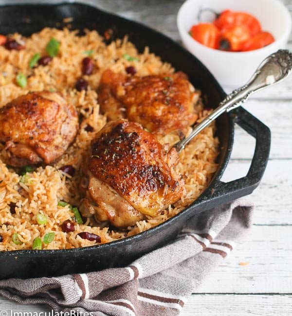 One Pot Caribbean Jerk Chicken &#038; Rice