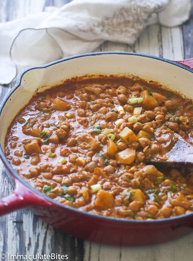 Curry Channa and Aloo for spicy comfort food