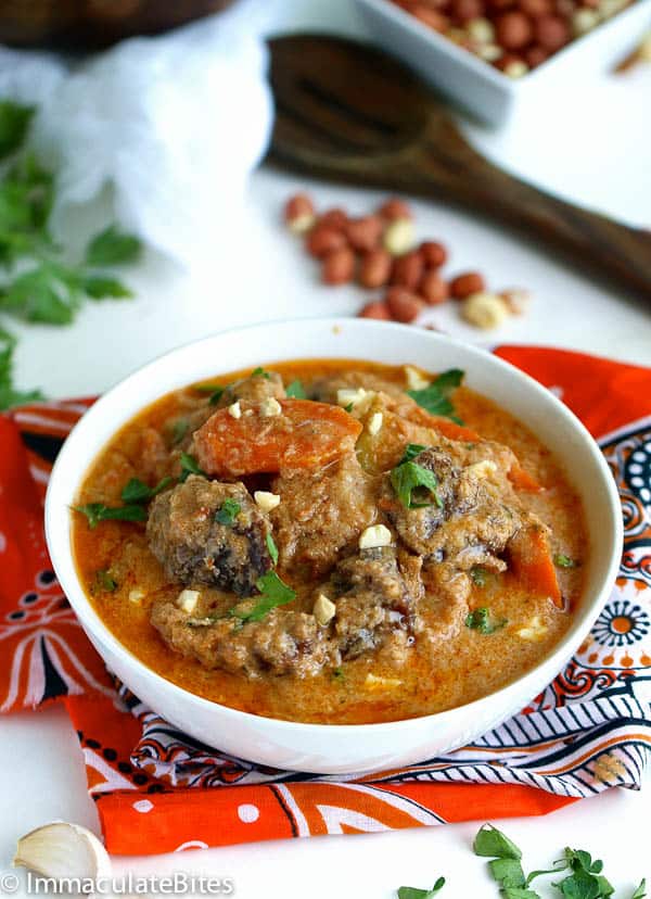 Maafe West African Peanut Soup ready to enjoy
