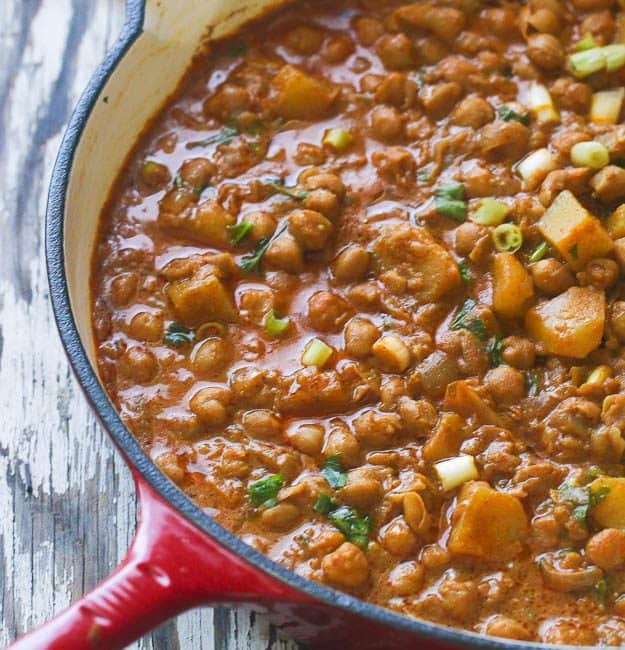 Curry Channa and Aloo