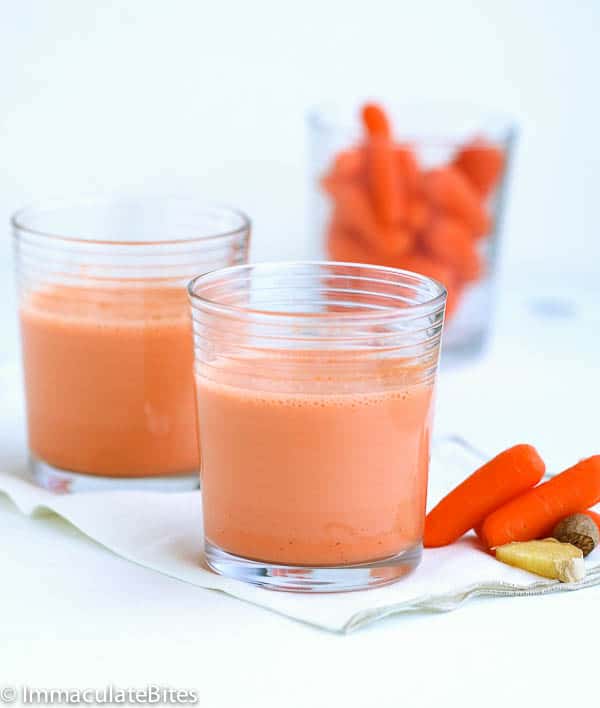 Two Glasses of Caribbean Carrot Juice