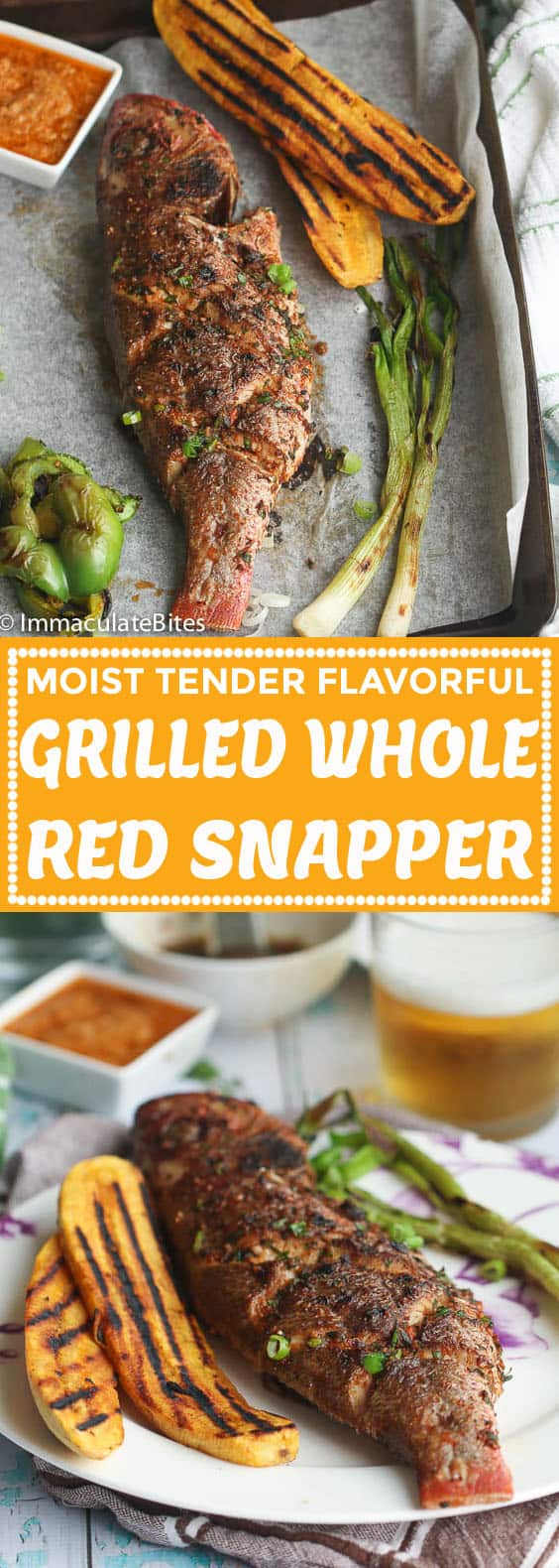 Grilled Whole Red Snapper