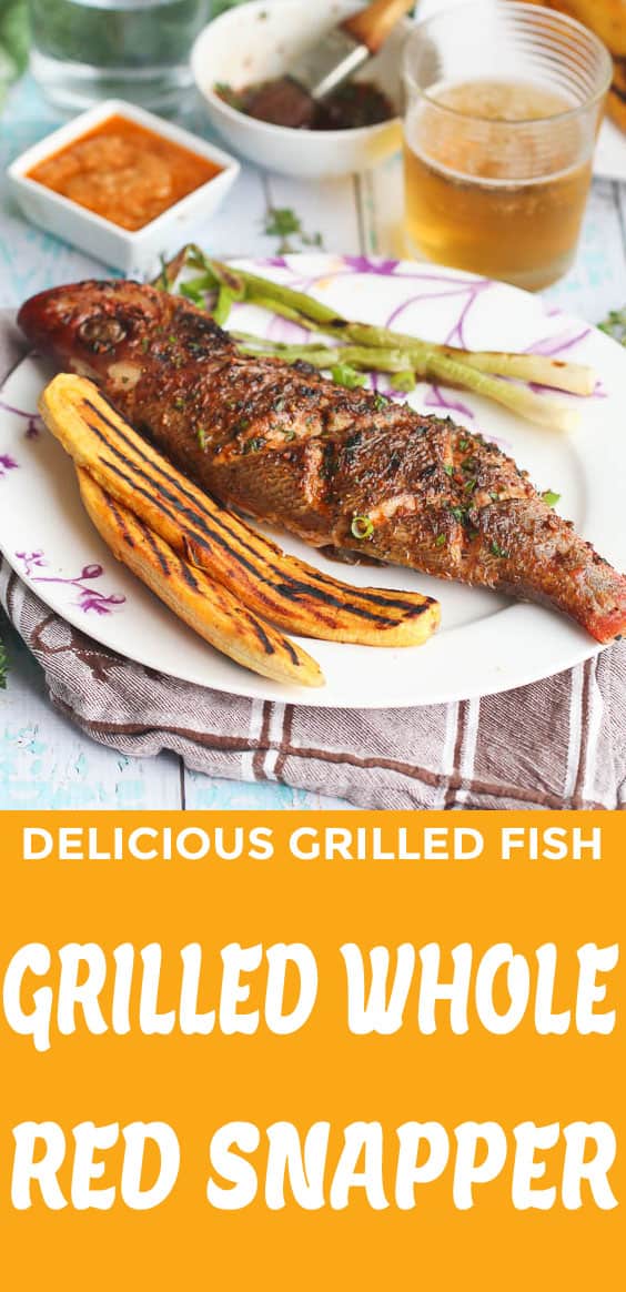 Grilled Whole Red Snapper