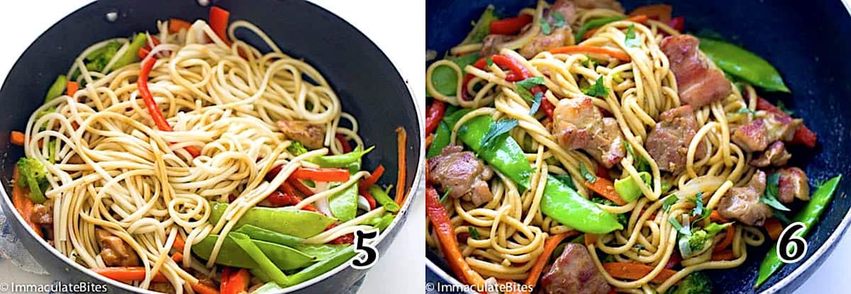 Add sauce, assemble, and finish cooking