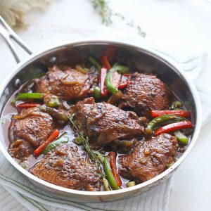 Slow Cooker Jamaican Brown Stew Chicken