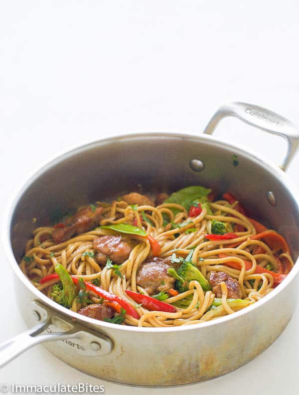Fresh from the stove, this Caribbean style chow mein is a tasty one-pot meal