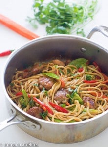 Caribbean-Style Chow Mein