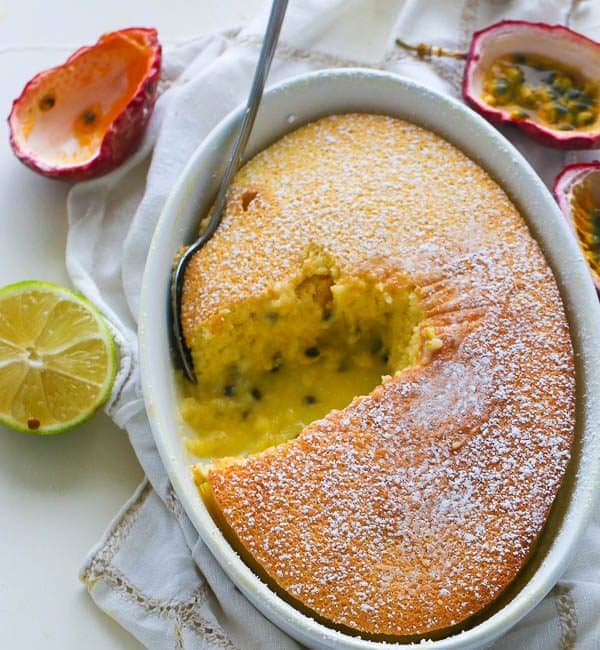 Passion Fruit Pudding Cake