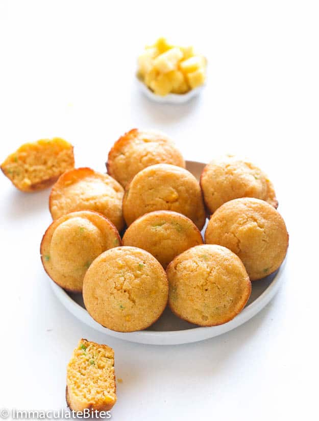 Jalapeno corn muffins ready to enjoy