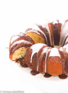 Chocolate Rum Marble Cake