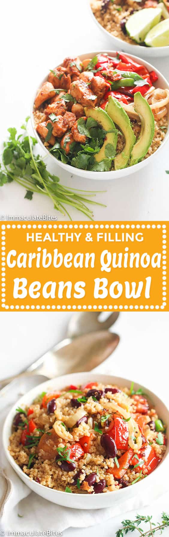 Caribbean Quinoa and Beans Bowl