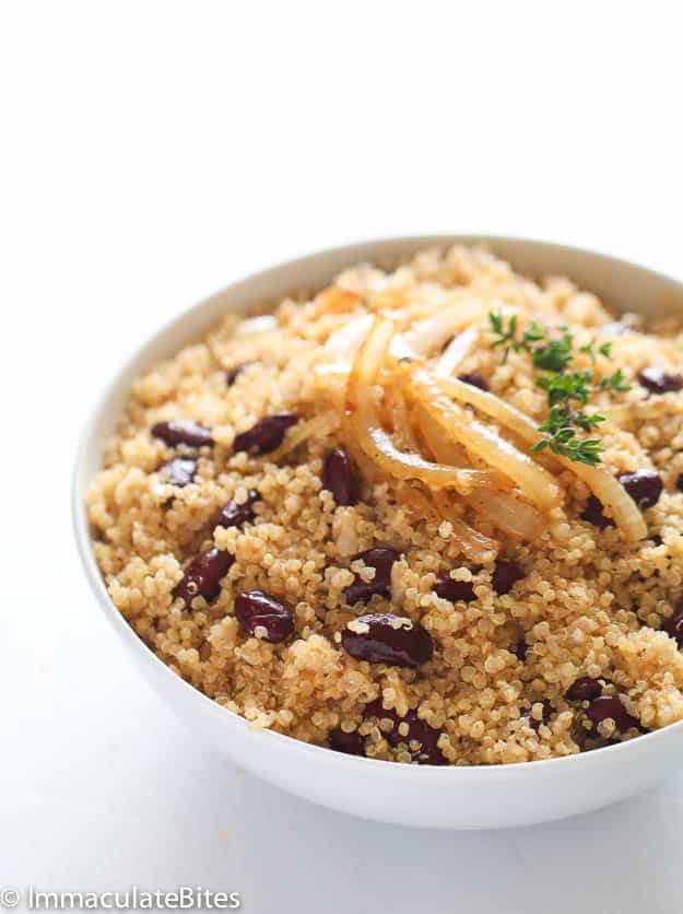 Enjoy a healthy option with Caribbean Quinoa and Beans