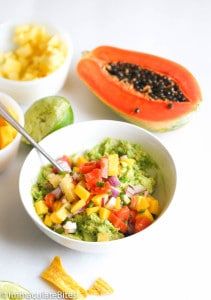 Tropical Guacamole and Plantain Chips