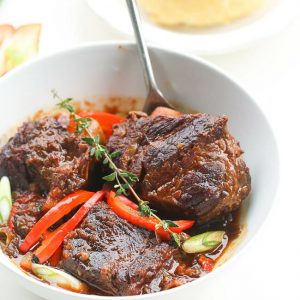 Jamaican Brown Beef Short Ribs Stew