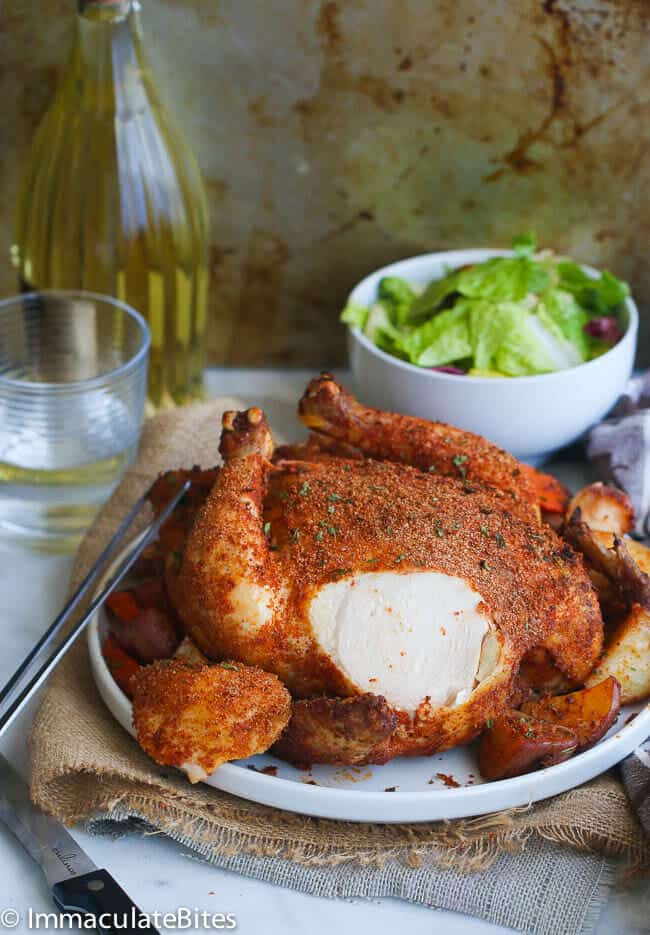 Instant Pot Whole Chicken with Cajun Spice Rub - DadCooksDinner