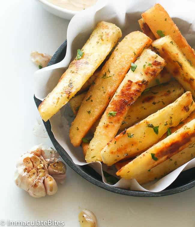 Yucca Fries & Roast Garlic  Aioli