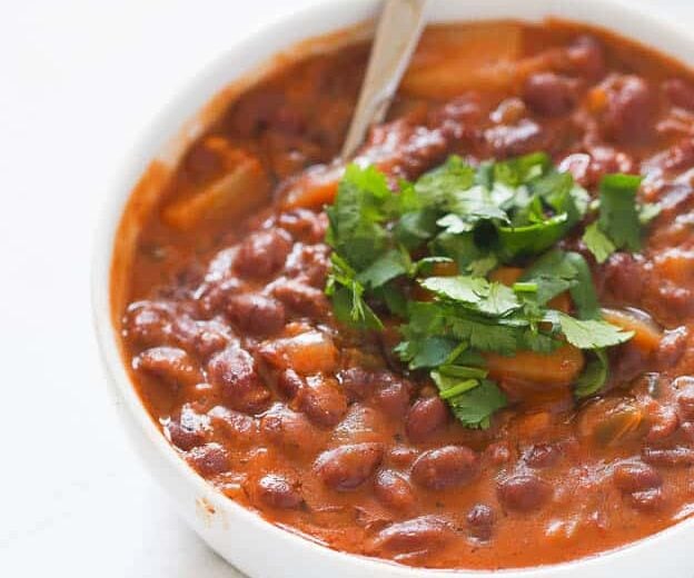 Enjoying pure comfort food with a tasty bowl of Puerto Rican Style Beans