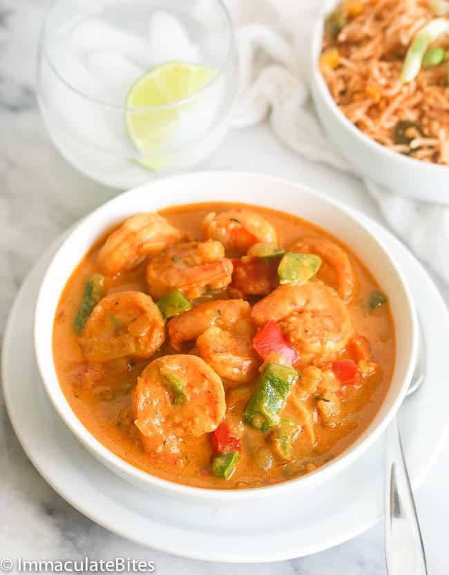 Jamaican curry shrimp
