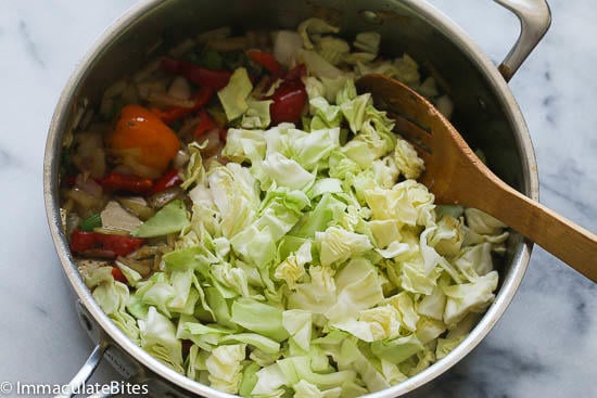 Jamaican Cabbage and Shrimp