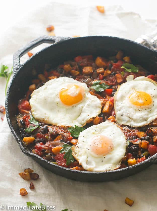 Sweet Plantain Hash & Eggs