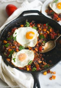 Hash Plantain and Egg