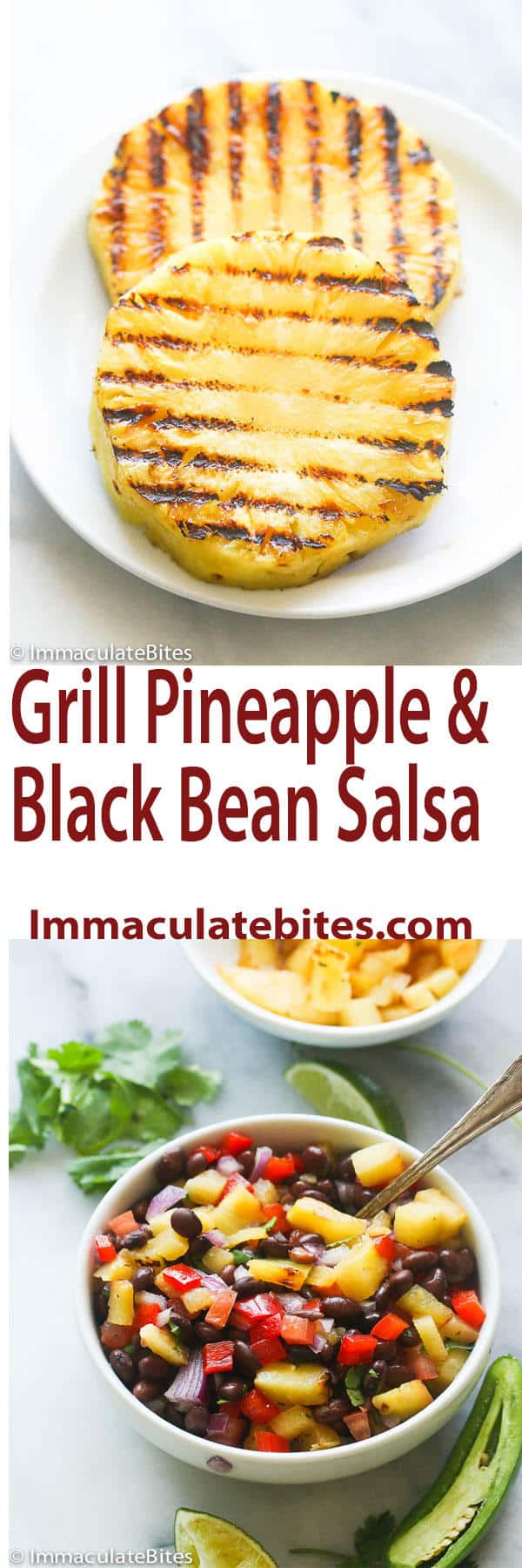 Grill Pineapple Black Bean Salsa