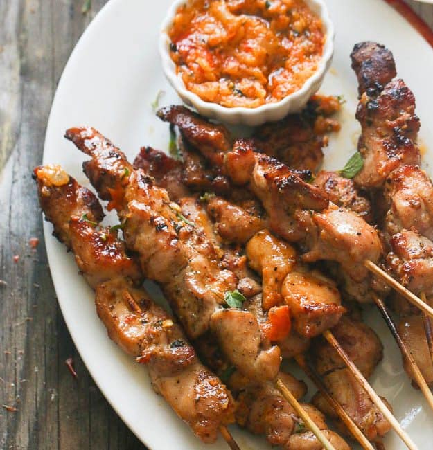 Peri Peri Marinated Chicken skewers