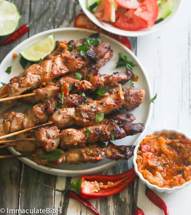 Peri Peri Chicken Skewers