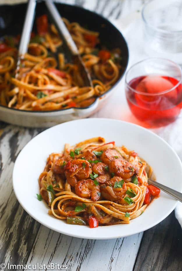 Blackened Shrimp and Pasta