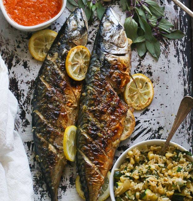 Whole Grilled Mackerel