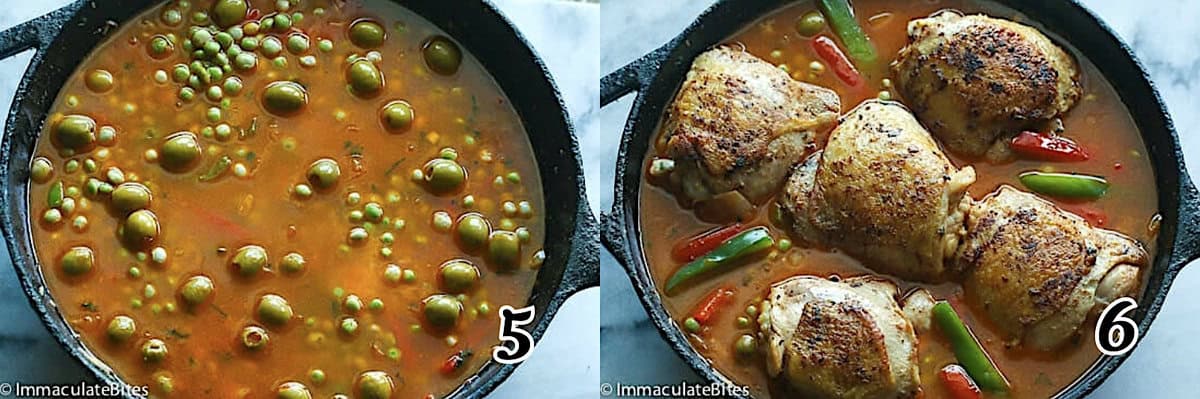 Add the liquid and bake until tender and cooked through