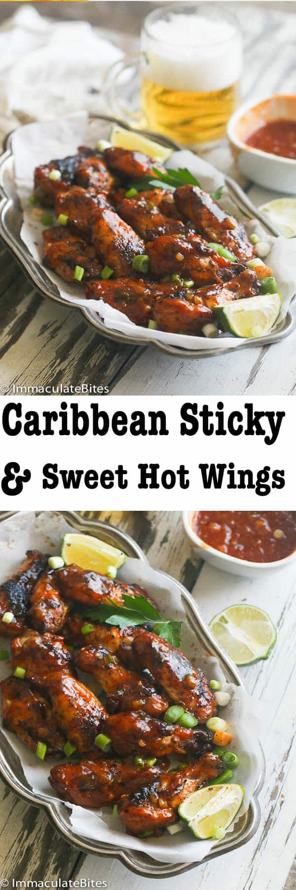Caribbean Sticky Sweet and Hot Wings