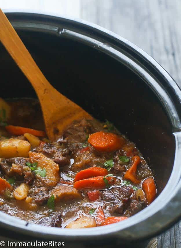 Slow Cooker Jamaican beef stew